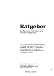 Ratgeber - Lebenshilfe Vorarlberg