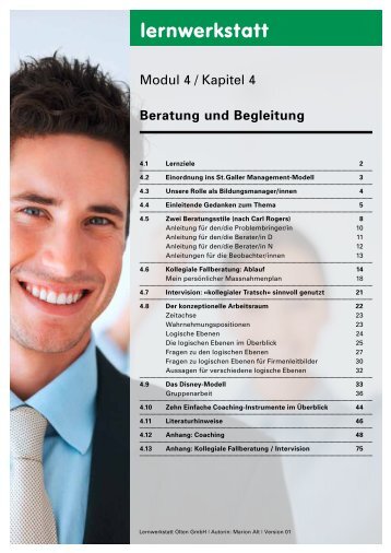 Modul 4, Kapitel 4: Beratung und Begleitung (pdf - Lernwerkstatt Olten