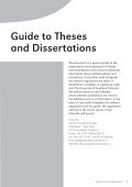 Guide to theses and dissertations auckland