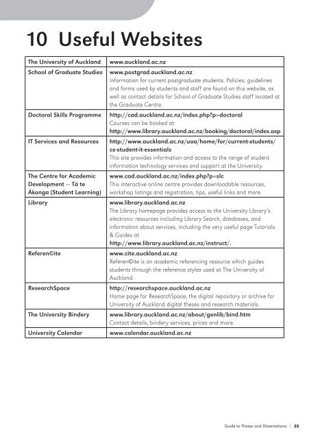 Guide to Theses and Dissertations - The University of Auckland