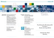 Flyer Psychologische Beratungsstelle Bruchsal - Diakonisches Werk ...