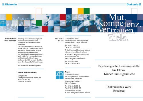 Flyer Psychologische Beratungsstelle Bruchsal - Diakonisches Werk ...