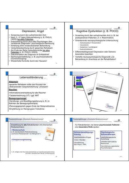 Praxisempfehlungen [PDF - Psychotherapie und Medizinische ...