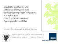 Dr. Viola Hartung-Beck & Stephanie Niehoff - IfB - Bergische ...