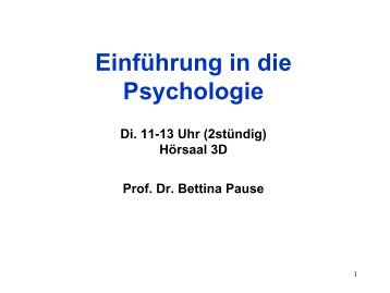 psychologen - Institut für experimentelle Psychologie