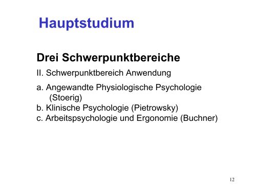 psychologen - Institut für experimentelle Psychologie