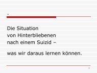 Hinterbliebene nach Suizid - Forum Seelsorge in Bayern