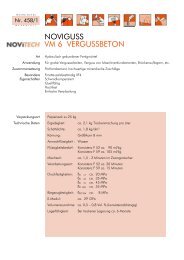 NOVIGUSS VM 6 VERGUSSBETON - Schretter & CIE