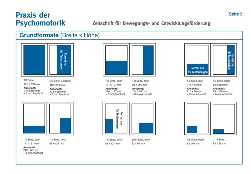 Mediadaten für die "Praxis der Psychomotorik" - Verlag Modernes ...