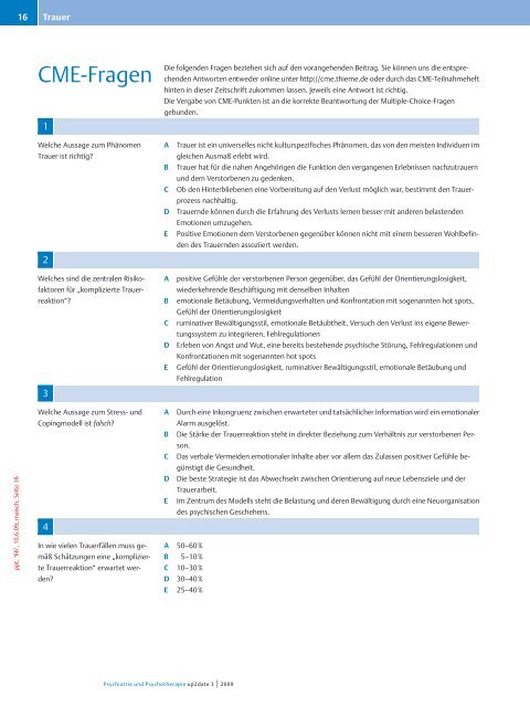 Trauer - Abteilung Klinische Psychologie und Psychotherapie ...