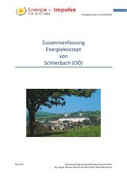 Energiebericht - Kurzversion - Gemeinde Schlierbach