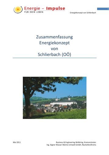 Energiebericht - Kurzversion - Gemeinde Schlierbach