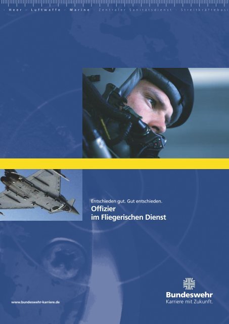 Broschüre Fliegerischer Dienst - bundeswehr-karriere