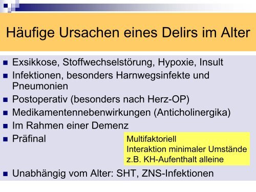 Enzephalopathie in der Notaufnahme