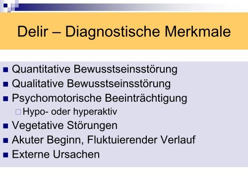 Enzephalopathie in der Notaufnahme