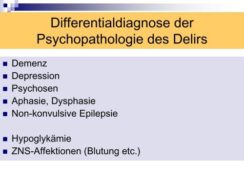 Enzephalopathie in der Notaufnahme