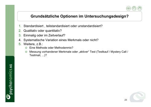 Berufspraxis in der Marktforschung - AOW-Bonn