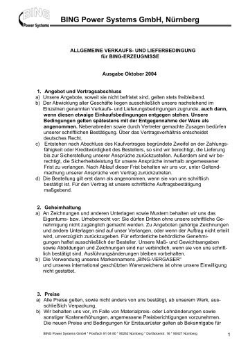 AGB - BING Power Systems GmbH