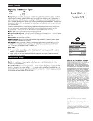 Sequencing Grade Modified Trypsin Promega Product Information ...