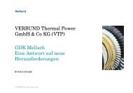 VERBUND Thermal Power GmbH & Co KG (VTP) GDK Mellach Eine ...