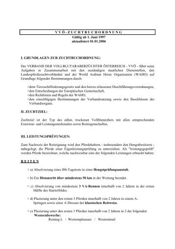 ZBO Vollblutaraber - Pferdezucht-Austria