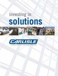 Carlisle Construction Materials Line Card - Versico