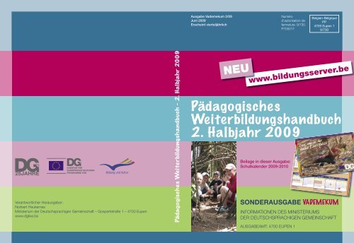 Pädagogisches Weiterbildungshandbuch 2. Halbjahr 2009 - DG ...