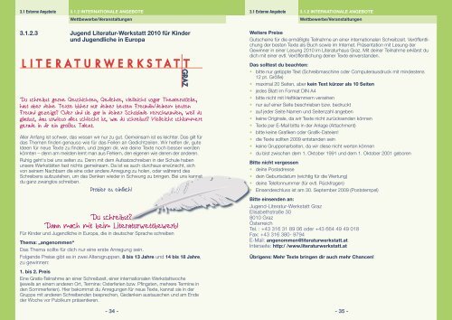 Pädagogisches Weiterbildungshandbuch 2. Halbjahr 2009 - DG ...