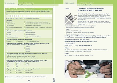 Pädagogisches Weiterbildungshandbuch 2. Halbjahr 2009 - DG ...