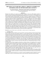 THE EFFECT OF WARM MIX ASPHALT ADDITIVE (SASOBIT®) ON ...