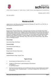 Niederschrift - Schrems