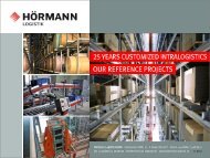List of References - Hörmann Logistik GmbH