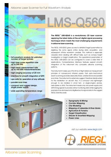 Datasheet LMS-Q560 - Riegl