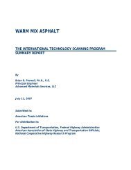 Warm Mix Asphalt Scan Summary Report - the Office of International ...