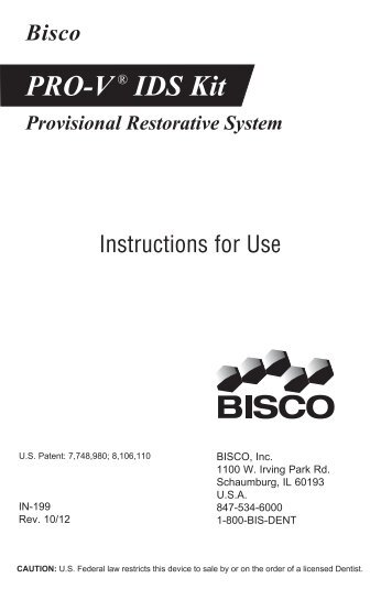 PRO-V® IDS Kit - Bisco, Inc.