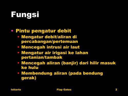 Pintu Klep Pulopete Galur Kulon Progo - istiarto