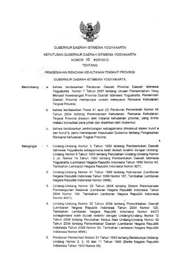 7. Arahan Umum Kebijakan Pembangunan Kehutanan dan Indikator