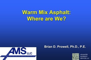 Brian Prowell, Advanced Materials Services