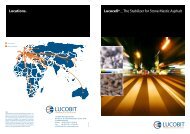 Lucocell® _ The Stabilizer for Stone Mastic Asphalt Locations.