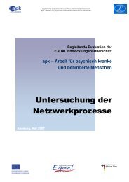 Bericht Netzwerkanalyse - Lawaetz-Stiftung / EU-Kompetenz (BEW)