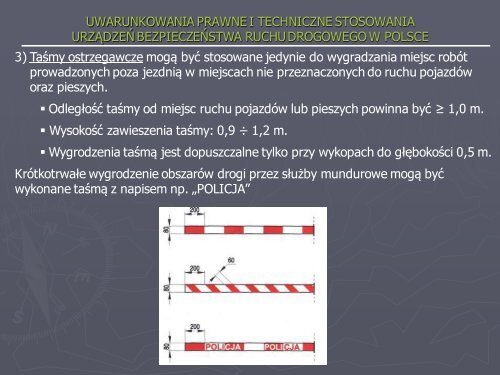 UWARUNKOWANIA PRAWNE I TECHNICZNE STOSOWANIA ...