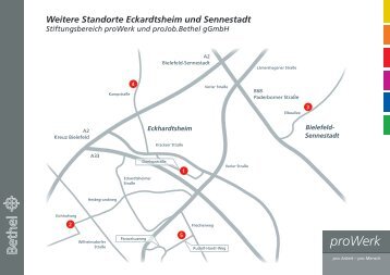 Weitere Standorte Eckardtsheim und Sennestadt - proWerk