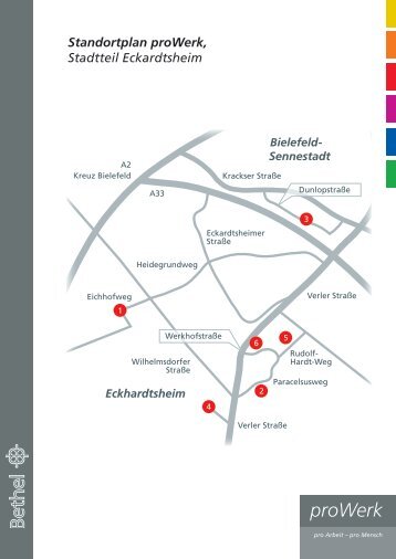 Standortplan proWerk, Stadtteil Eckardtsheim