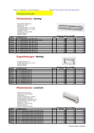 Pfostenverbinder Pfostenstecker Harting ... - Riedl Electronic