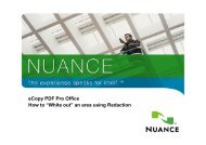 eCopy PDF Pro Office How to “White out” an area using Redaction