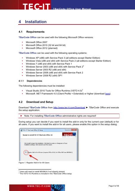 TBarCode Office - Tec-It