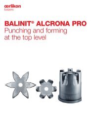 BALINIT® ALCRONA PRO Punching and forming at the ... - Oerlikon