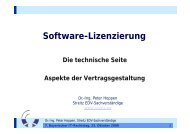 Software-Lizenzierung - Streitz Hoppen & Partner