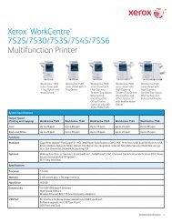 Xerox® WorkCentre® 7525/7530/7535/7545/7556 Multifunction ...