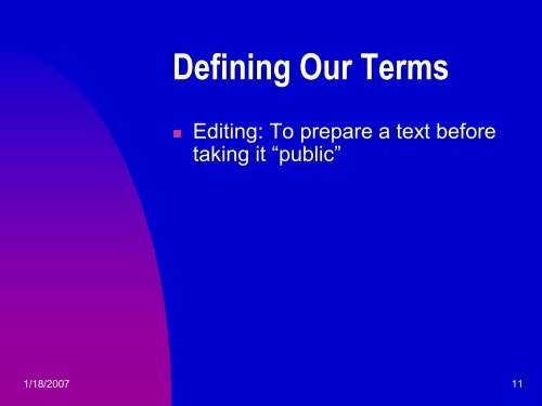 Editing for Clarity and Proofreading for Correctness